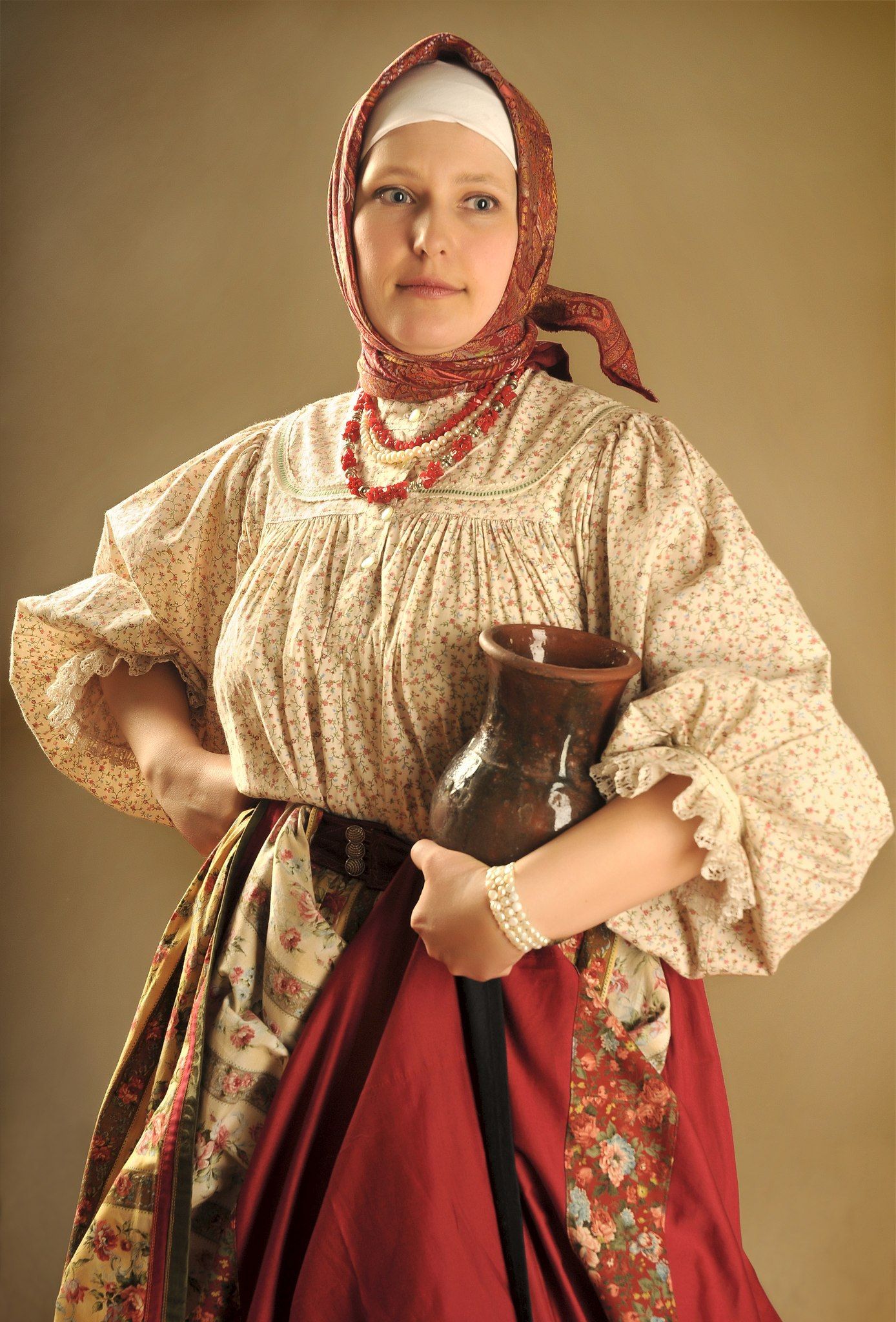 Girls in Slavic costumes in Zhongshan